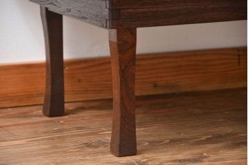 レトロ家具　昭和レトロ　脚折り畳み式!古い木製のアンティーク角ちゃぶ台