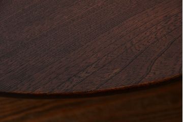 レトロ家具　昭和レトロ　脚折り畳み式!古い木製のアンティーク丸ちゃぶ台