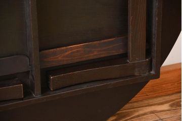 レトロ家具　昭和レトロ　脚折り畳み式!古い木製のアンティーク丸ちゃぶ台