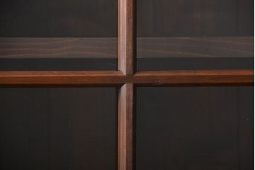 アンティーク家具　和製アンティーク　特大サイズ!4枚引き戸付き3分割収納棚