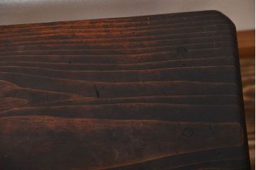 アンティーク家具　和製アンティーク　古い木の味わい深い角スツール