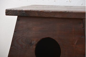 アンティーク雑貨　和製アンティーク　古い木の味わい深いレトロな踏み台