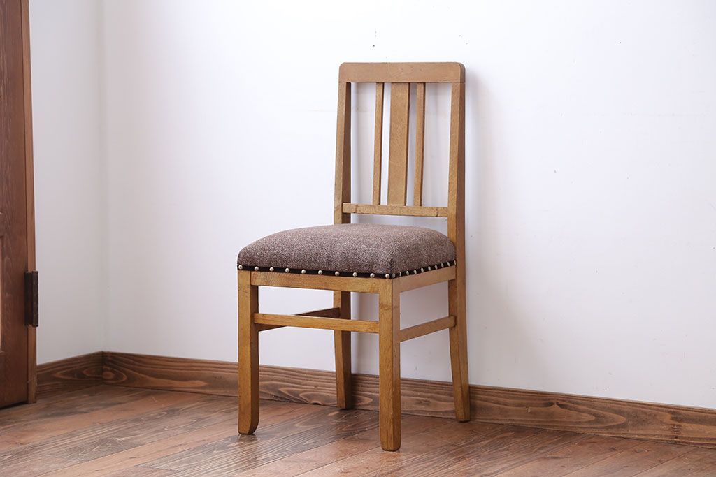 アンティーク家具　和製アンティーク　シンプルでナチュラルなダイニングチェア(1)