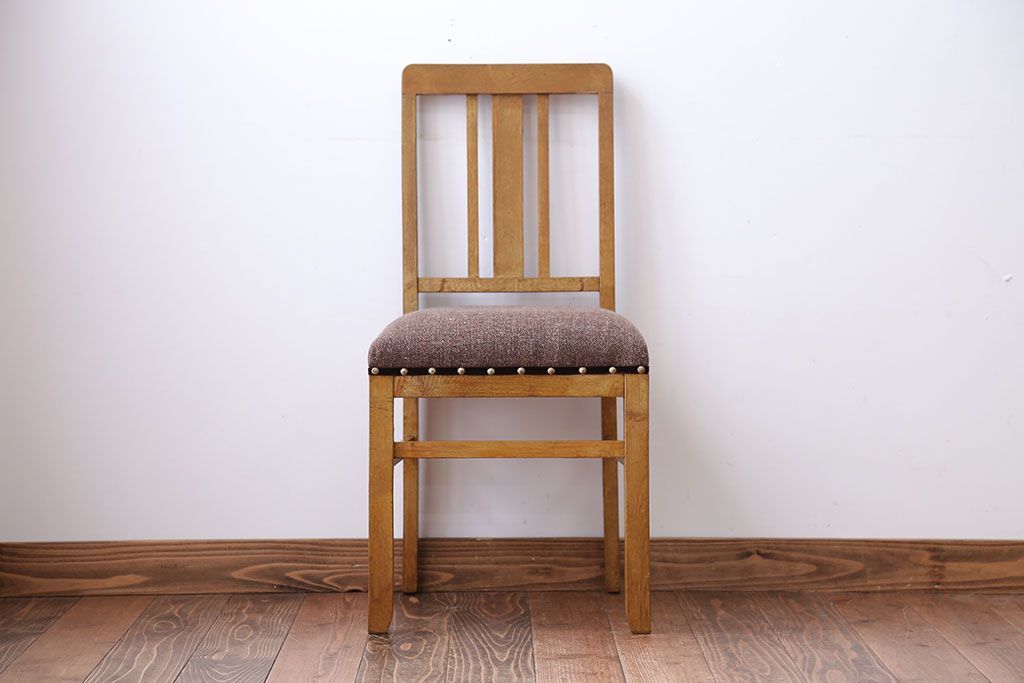 アンティーク家具　和製アンティーク　シンプルでナチュラルなダイニングチェア(1)