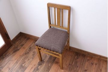 アンティーク家具　和製アンティーク　シンプルでナチュラルなダイニングチェア(1)