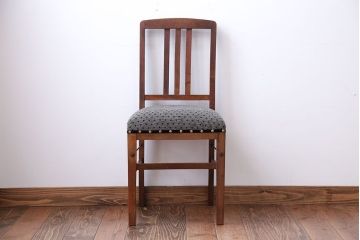 アンティーク家具　和製アンティーク　シンプルでナチュラルなダイニングチェア(2)