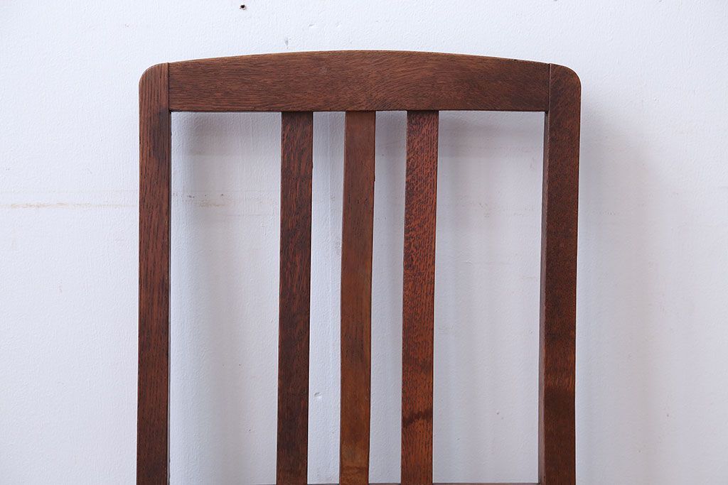 アンティーク家具　和製アンティーク　シンプルでナチュラルなダイニングチェア(2)