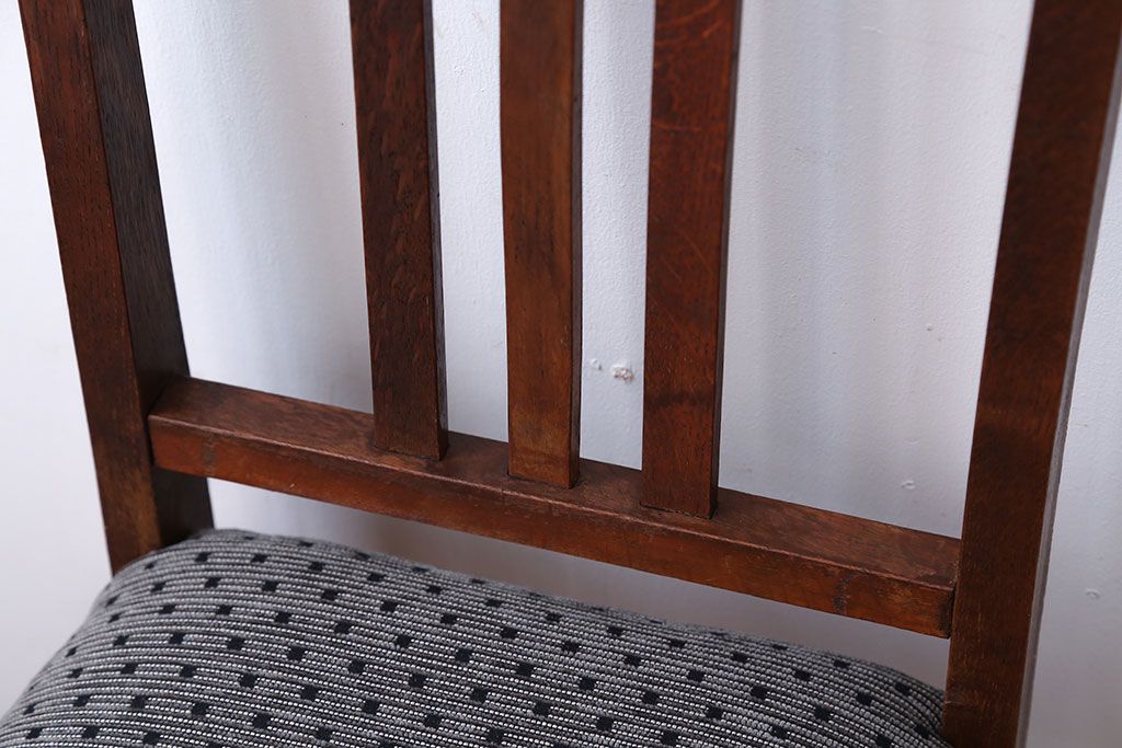 アンティーク家具　和製アンティーク　シンプルでナチュラルなダイニングチェア(2)