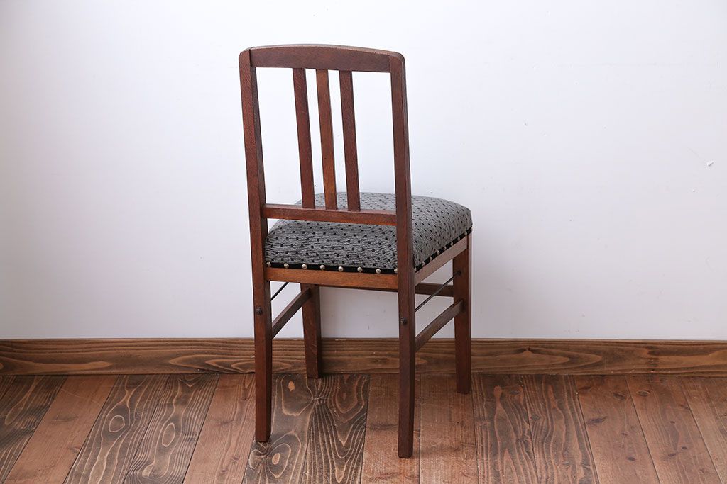 アンティーク家具　和製アンティーク　シンプルでナチュラルなダイニングチェア(2)