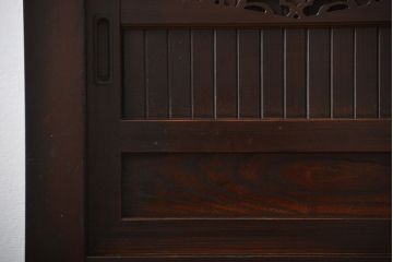 アンティーク家具　古民具・骨董　鉄脚付きアンティーク三尺水屋箪笥