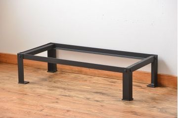 アンティーク家具　古民具・骨董　鉄脚付きアンティーク三尺水屋箪笥