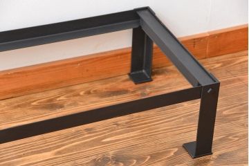 アンティーク家具　古民具・骨董　鉄脚付きアンティーク三尺水屋箪笥