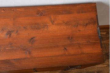 アンティーク家具　和製アンティーク　鉄脚付き古い桐箪笥ローボード(1)