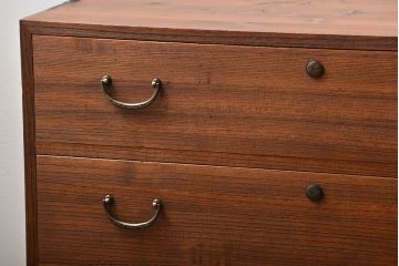 アンティーク家具　和製アンティーク　鉄脚付き古い桐箪笥ローボード(1)