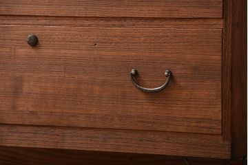 アンティーク家具　和製アンティーク　鉄脚付き古い桐箪笥ローボード(2)