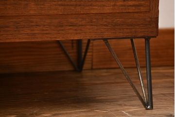 アンティーク家具　和製アンティーク　鉄脚付き古い桐箪笥ローボード(2)