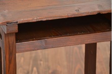 アンティーク家具　和製アンティーク　古い学校の木製学習机(サイドテーブル)