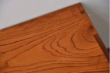 アンティーク家具　和製アンティーク　古い欅材の小さな書類ケース(1)