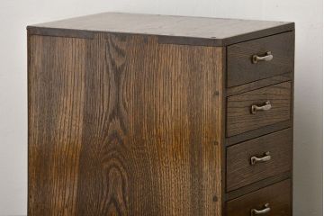 レトロ家具　昭和レトロ　古い栓材の小ぶりな小引き出し