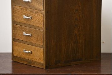 レトロ家具　昭和レトロ　古い栓材の小ぶりな小引き出し