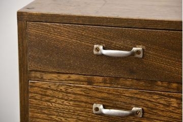 レトロ家具　昭和レトロ　古い栓材の小ぶりな小引き出し