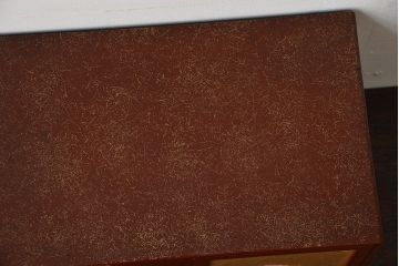 レトロ家具　昭和レトロ　古い木製の小さな戸棚付き小引き出し