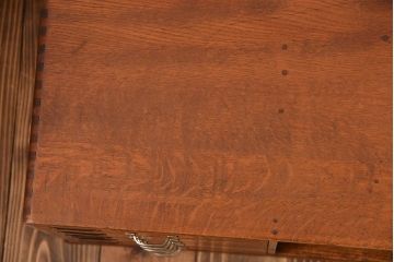 レトロ家具　和製アンティーク　レトロな本立て付き小引き出し