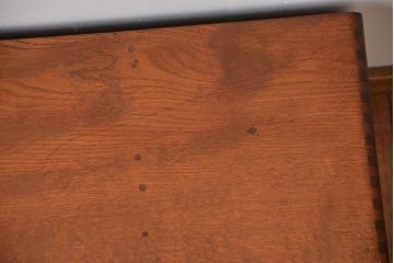 レトロ家具　和製アンティーク　レトロな本立て付き小引き出し