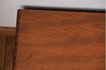 レトロ家具　和製アンティーク　レトロな本立て付き小引き出し