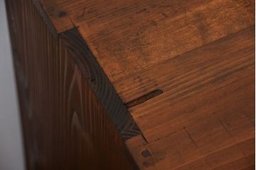 アンティーク家具　古民具・骨董　古い木製のアンティークテレビボード(ローボード)