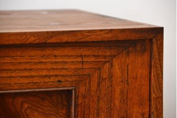 アンティーク家具　古民具・骨董　古い木製のアンティークテレビボード(ローボード)