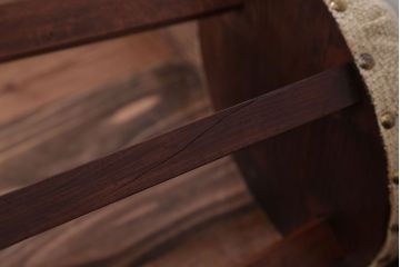 レトロ家具　昭和レトロ　古い木製のかわいい丸スツール