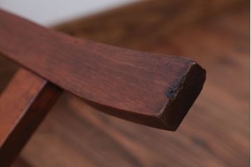 レトロ家具　昭和レトロ　古い木製のかわいい丸スツール