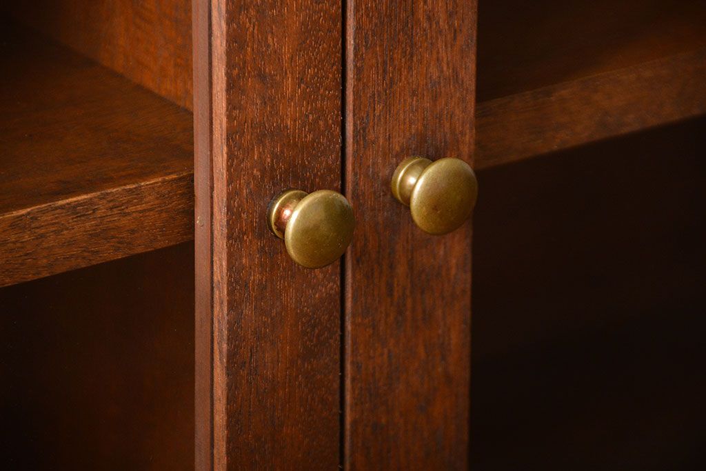 アンティーク家具　アンティーク　古い木の壁掛け収納棚