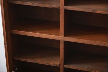 アンティーク家具　アンティーク　古い木の壁掛け収納棚