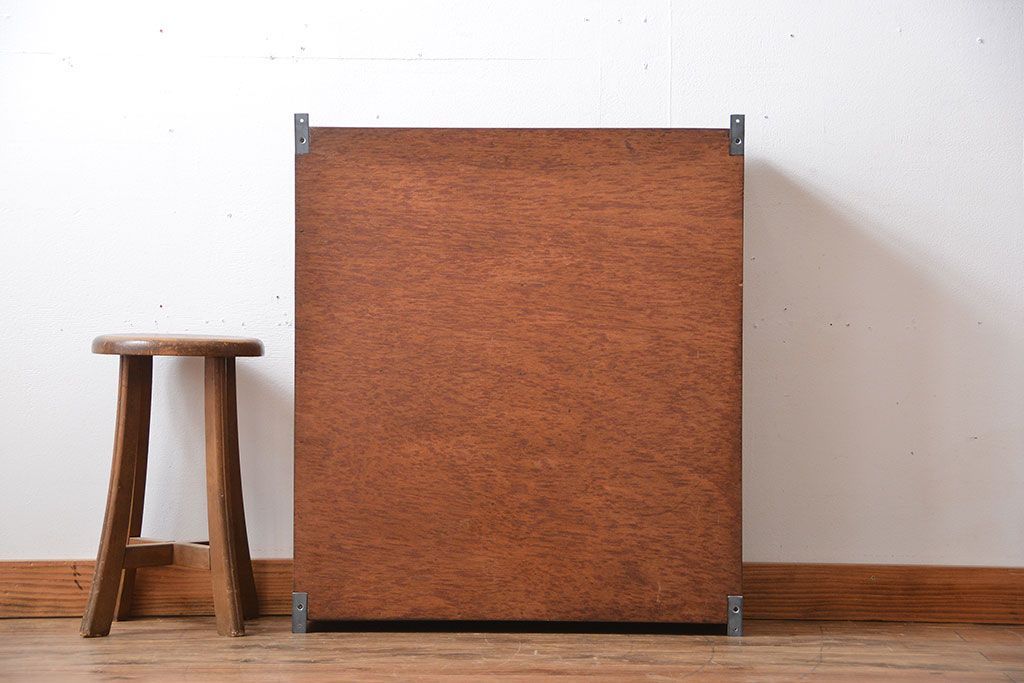 アンティーク家具　アンティーク　古い木の壁掛け収納棚