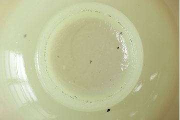 アンティーク雑貨　アンティーク　大正〜昭和初期・ウランガラス小鉢5個セット(氷コップ)(1)