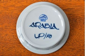 アンティーク雑貨　北欧ビンテージ　アラビア(ARABIA)アネモネ・ボウル6個セット