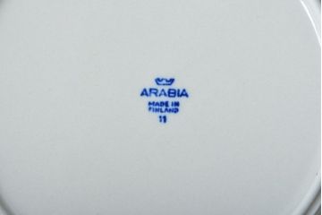 アンティーク雑貨　北欧ビンテージ　アラビア(ARABIA)アネモネ・中皿6枚セット