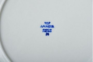 アンティーク雑貨　北欧ビンテージ　アラビア(ARABIA)アネモネ・中皿6枚セット