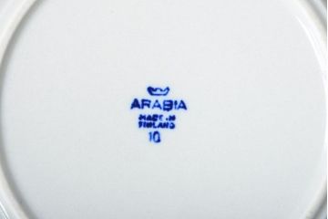 アンティーク雑貨　北欧ビンテージ　アラビア(ARABIA)アネモネ・スープ皿6枚セット