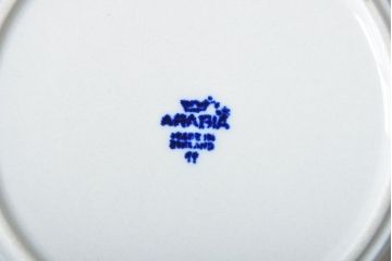 アンティーク雑貨　北欧ビンテージ　アラビア(ARABIA)アネモネ・スープ皿6枚セット