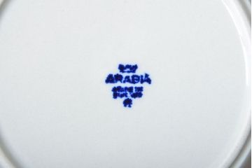 アンティーク雑貨　北欧ビンテージ　アラビア(ARABIA)アネモネ・スープ皿6枚セット