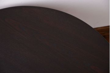 アンティーク家具　和製アンティーク　古い木製のラウンドセンターテーブル(1)