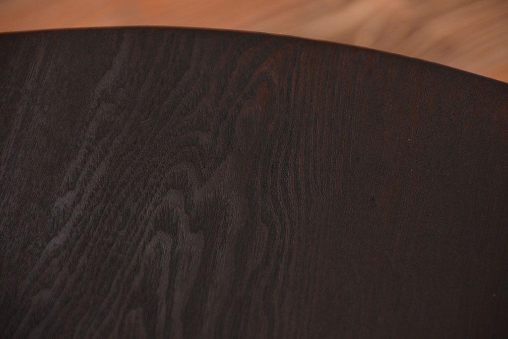 アンティーク家具　和製アンティーク　古い木製のラウンドセンターテーブル(1)