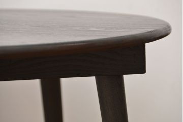 アンティーク家具　和製アンティーク　古い木製のラウンドセンターテーブル(1)