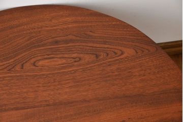 アンティーク家具　和製アンティーク　古い木製のラウンドセンターテーブル(2)