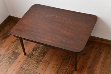 アンティーク家具　和製アンティーク　古い木製の角型天板センターテーブル