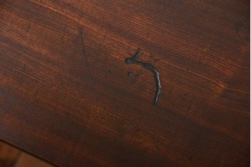 アンティーク家具　和製アンティーク　古い木製の角型天板センターテーブル