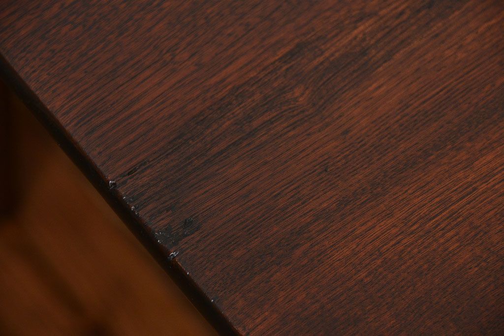 アンティーク家具　和製アンティーク　古い木製の角型天板センターテーブル